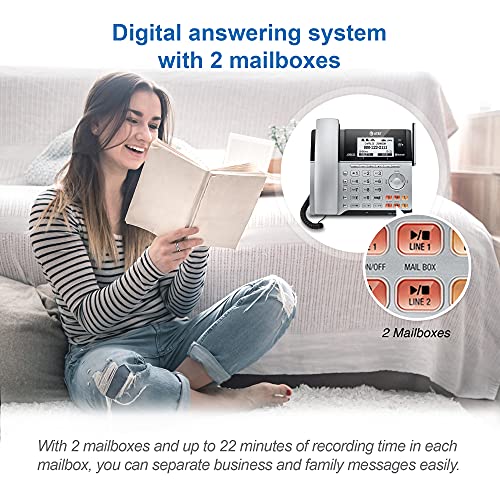 2-Line Corded/Cordless Phone with Answering Machine X388944
