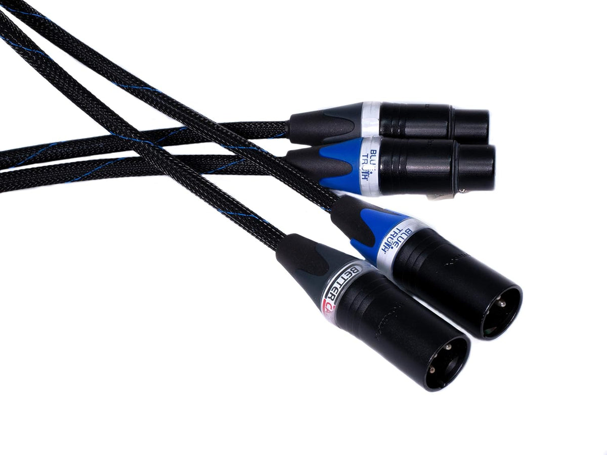 Blue XLR Cables Stereo Pair 3 Feet E700970