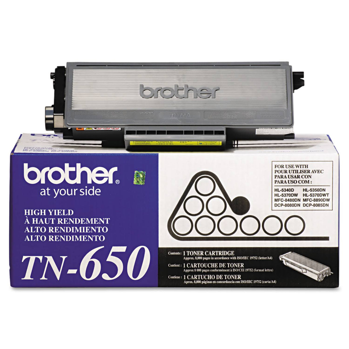 TN650 High Yield Toner Cartridge Q489