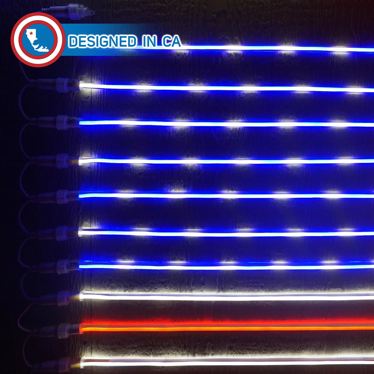 Patriotic American Flag Neon Lights 5'x3' Waterproof Decorations I569230