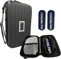 Insulin Cooler Travel Case TSA Approved with Temperature Display, 2 Ice Packs Grey C1224