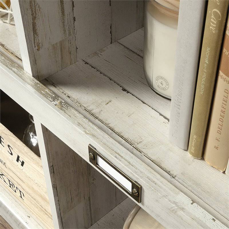 White 10-Cubby Engineered Wood Bookcase W732