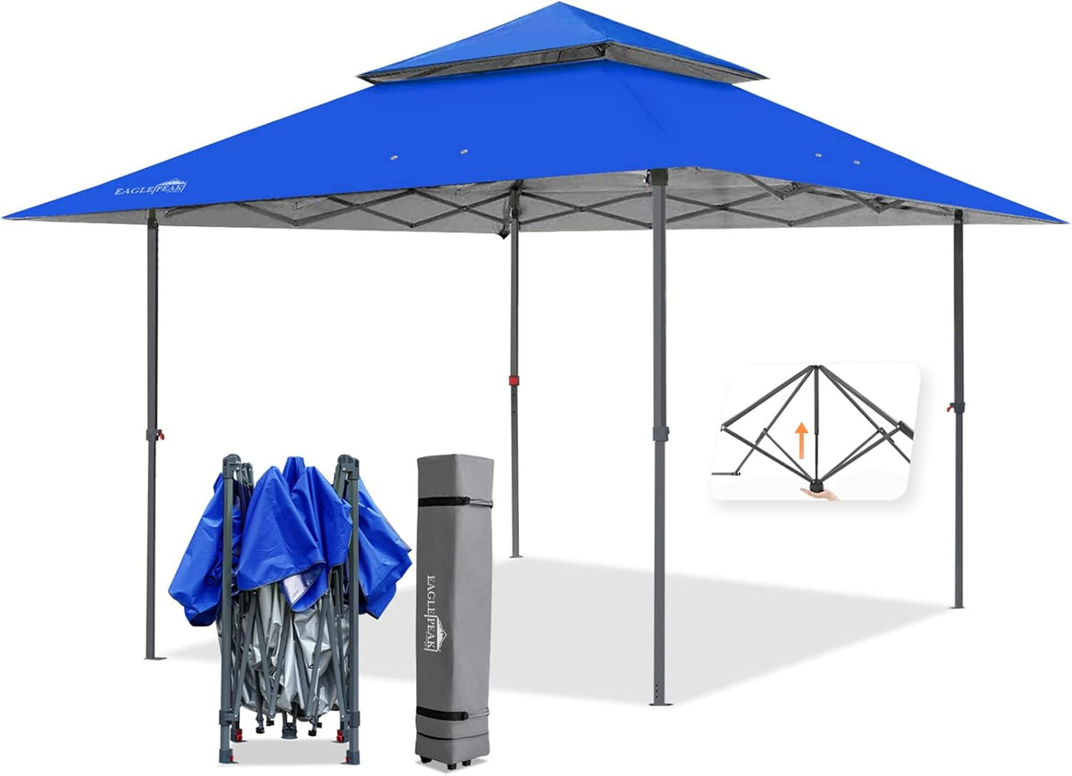 13' x 13' Gray Green Straight Leg Pop Up Canopy Tent P430314