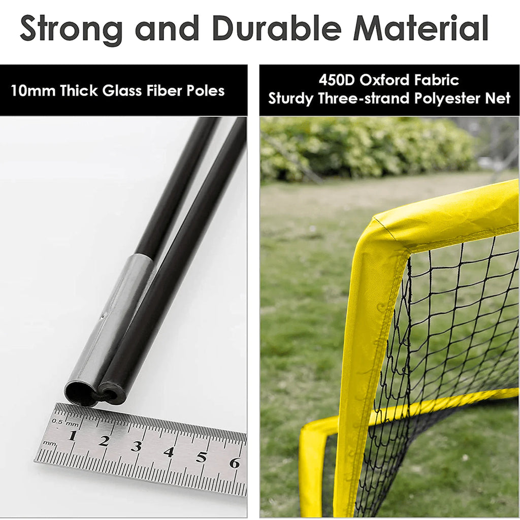 6'x4' Set of 2 Foldable Soccer Goals G9930