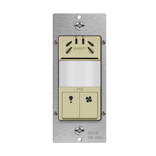 White Dual Tech Humidity Sensor Switch W6031