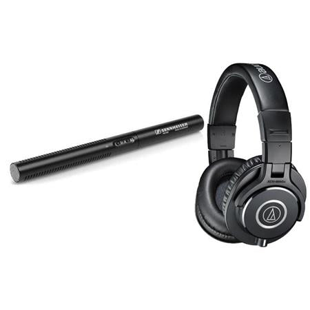 Shotgun Microphone with Pro Monitor Headphones C3081