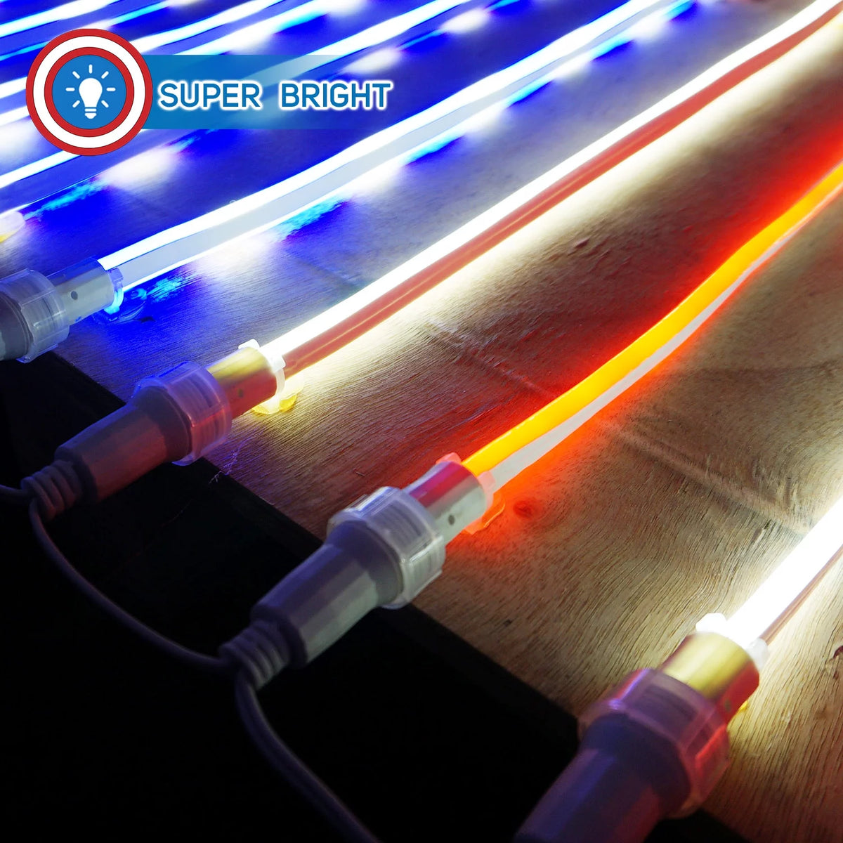 Patriotic American Flag Neon Lights 5'x3' Waterproof Decorations I569230