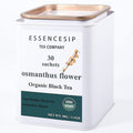 Organic Osmanthus Black Tea Bags, 30 Sachets in Tea Tin N8926