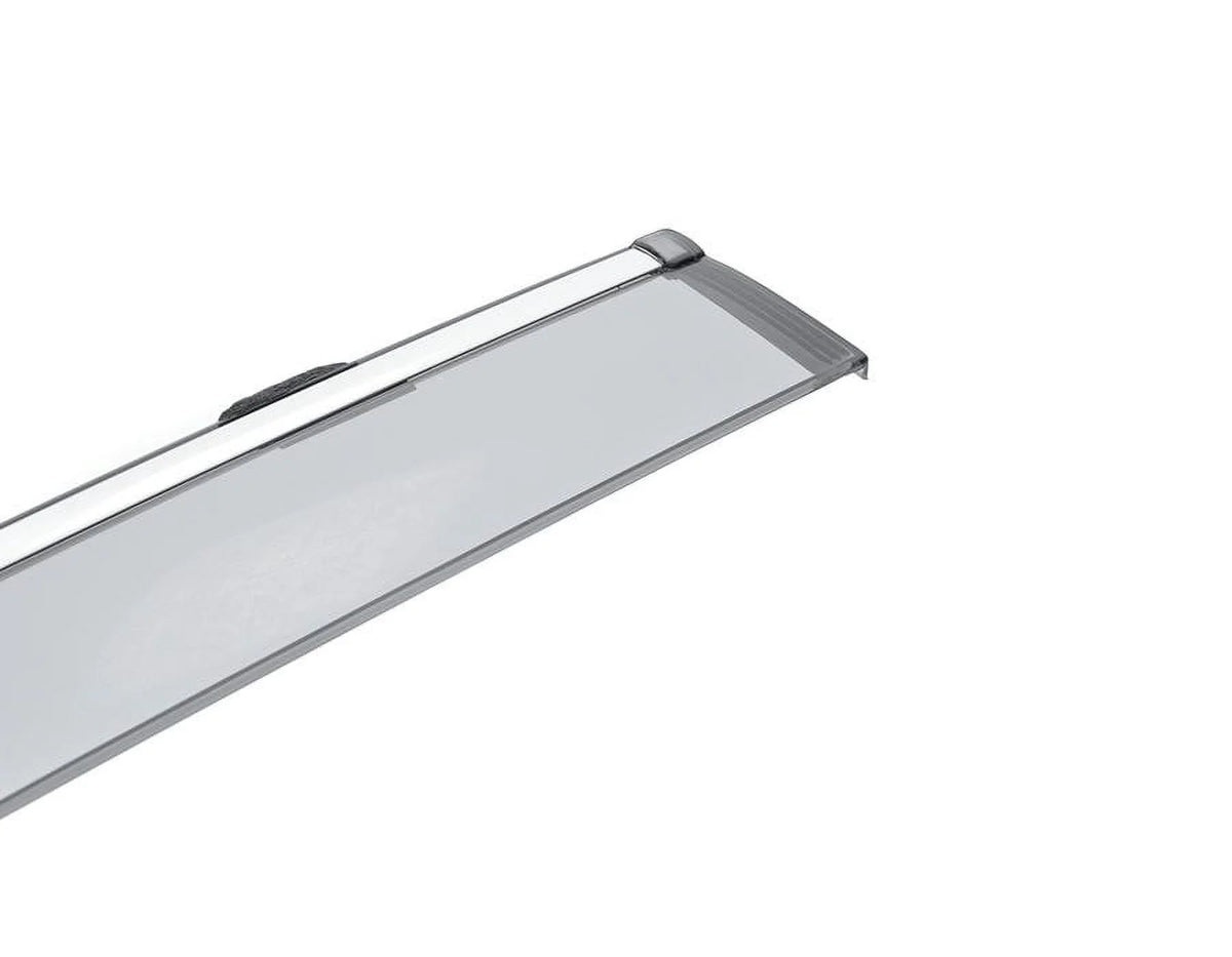 Side Window Visors Rain Guard With Chrome Trim A436