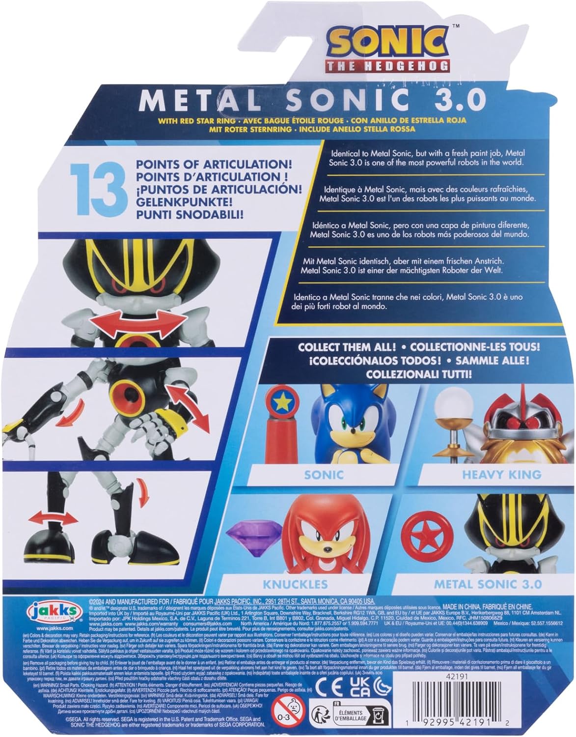 4-inch Metal Sonic Action Figure with Red Star Accessory O735
