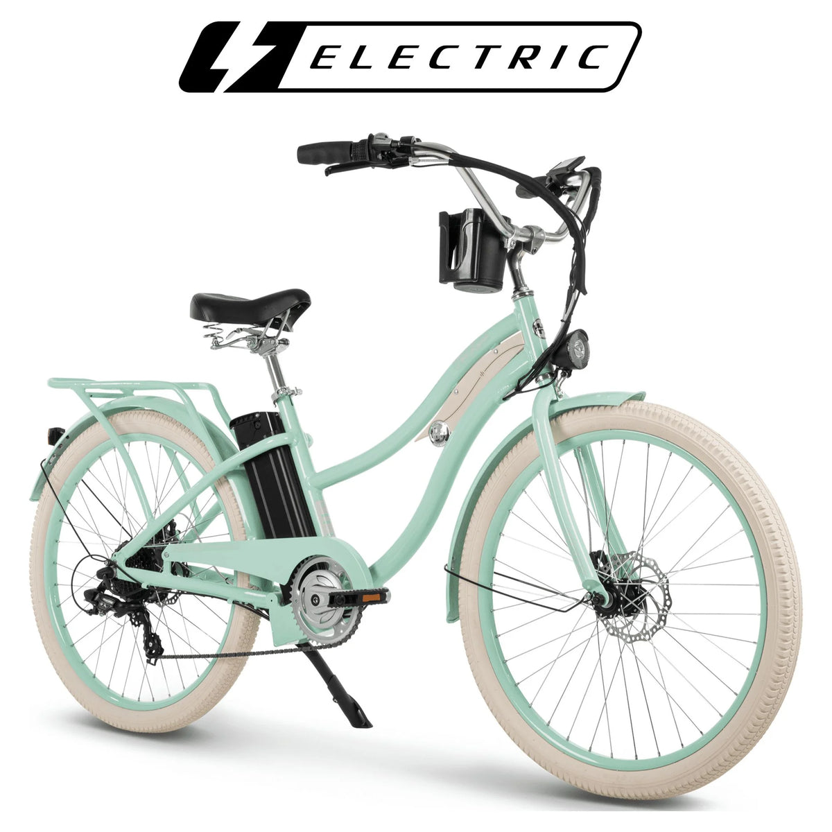 26-in 7-Spd Electric Cruiser Bike Q888740