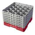 Red 20 Compartment Full Size Glass Rack I9943