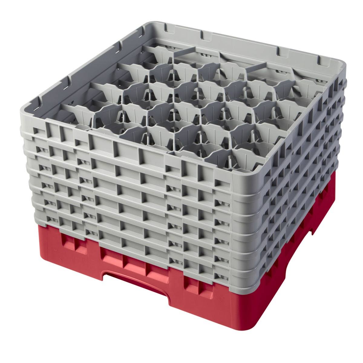 Red 20 Compartment Full Size Glass Rack I9943