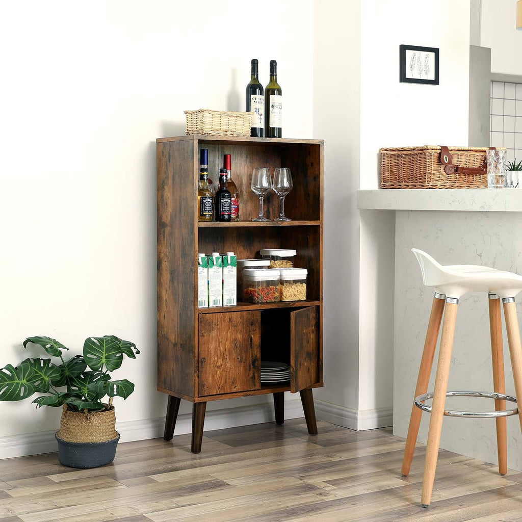 2-Tier Bookcase with Doors K23262