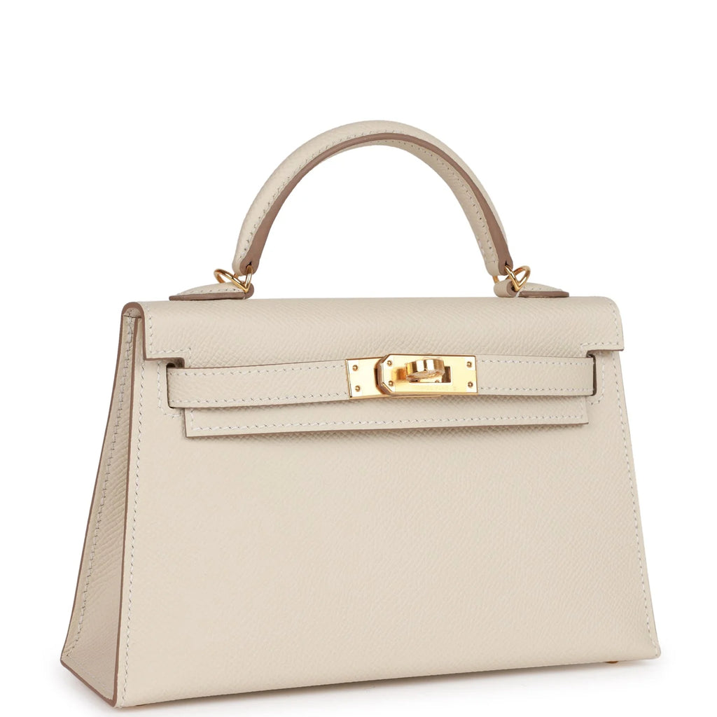 Kelly 20 Craie Epsom Gold Hardware Bag O2528