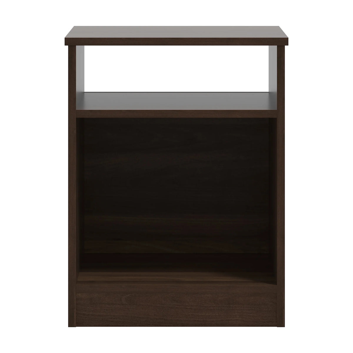 Dark Walnut Open Shelf Nightstand E588
