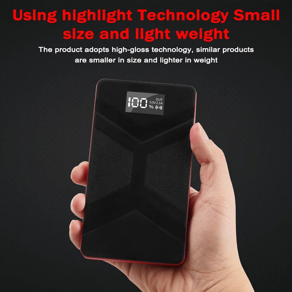 20000mAh Portable Car Jump Starter with LED Light Black Z49695