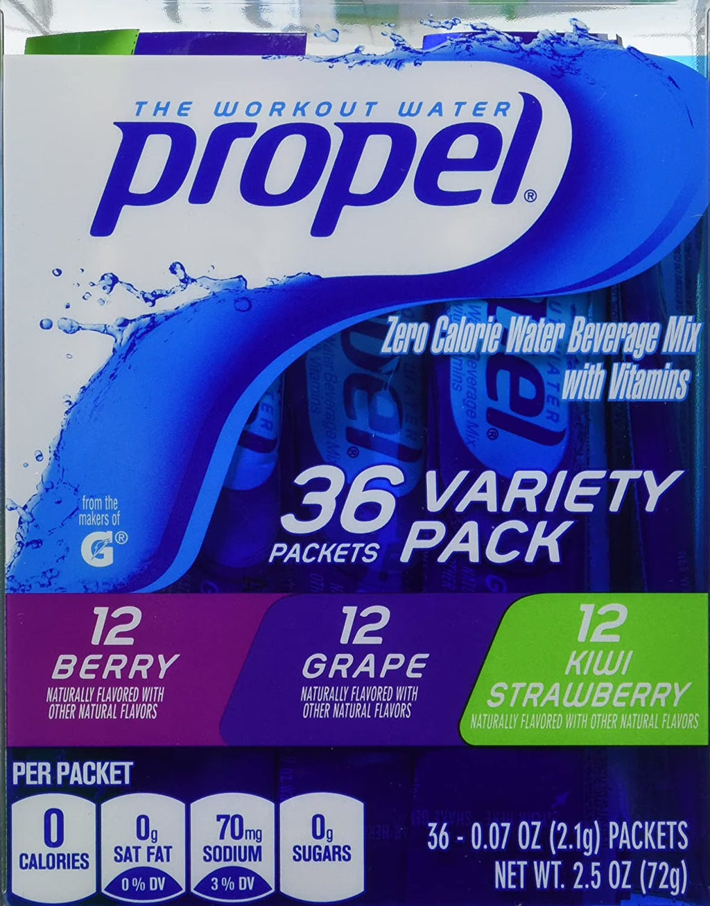 Zero Calorie Nutrient Enhanced Water Beverage Mix (36 packets) M793