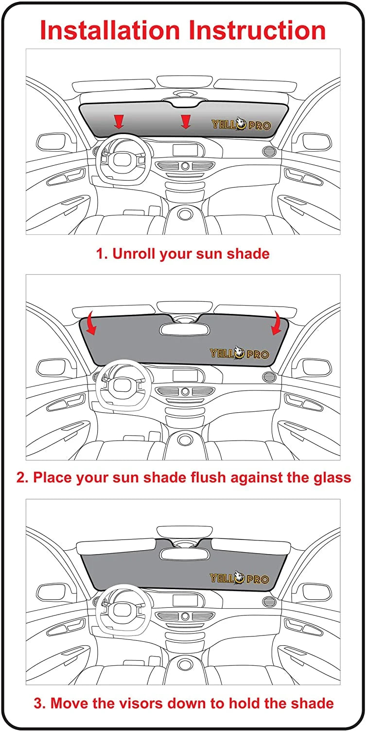Front Windshield Sunshade for GMC Sierra Pickup Truck I39271