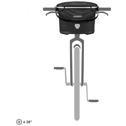 Black 17.5L City Rack Bag C769