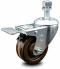 3 inch High Temp Phenolic Swivel Caster with Total Lock Brake J1651