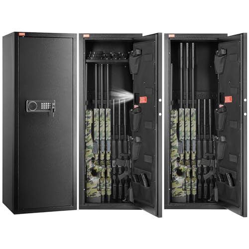 Tall Gun Storage Cabinet with Lock & Digital Keypad and Removable Shelf E7630