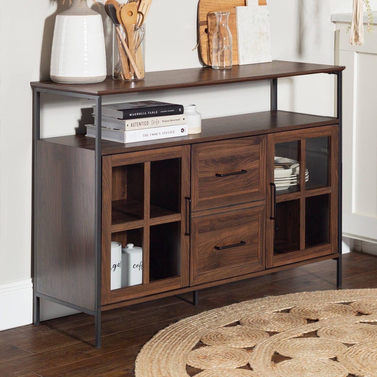 48-Inch Industrial 3-Door Buffet Y15009