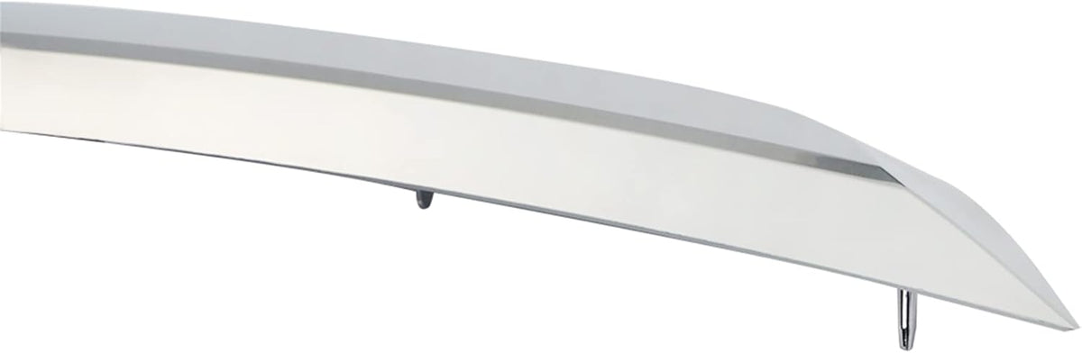 Front Lower Grille Molding Trim Grill Chrome Plastic Replacement Pack of 2 D301082