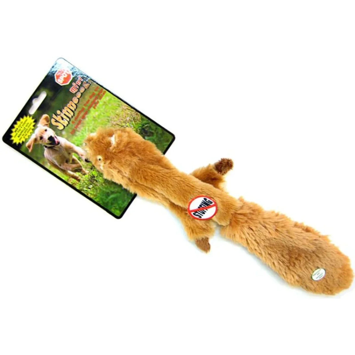 Stuffing Free Plush Squirrel Dog Toy, 13" N209858
