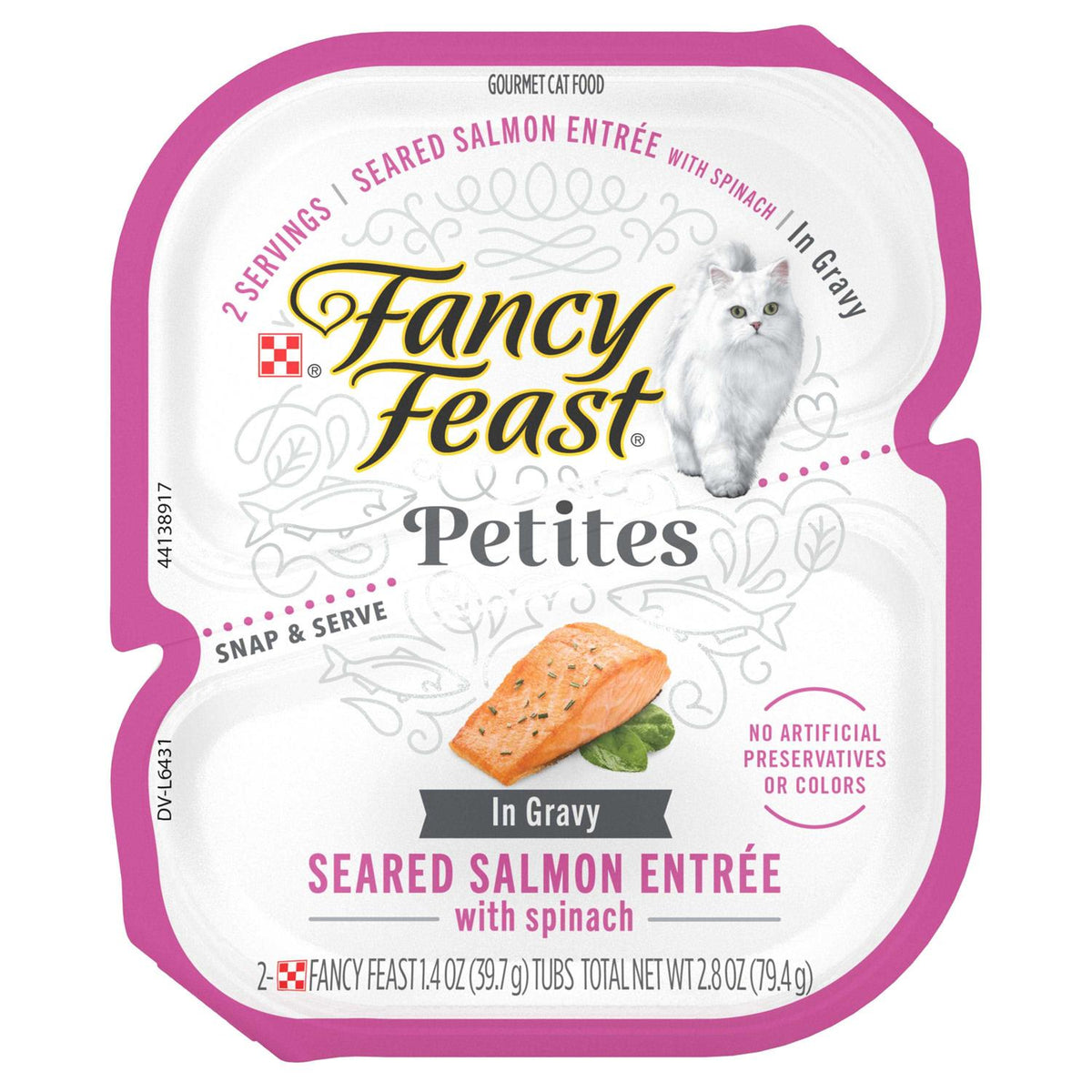 Seared Salmon with Spinach Gravy Wet Cat Food E405