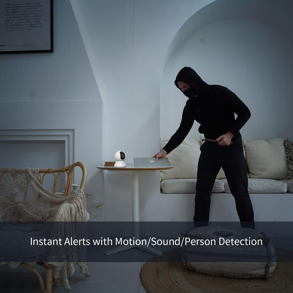 2K Indoor Dome Security Camera 2 Pack with Two-Way Audio and Night Vision D451596
