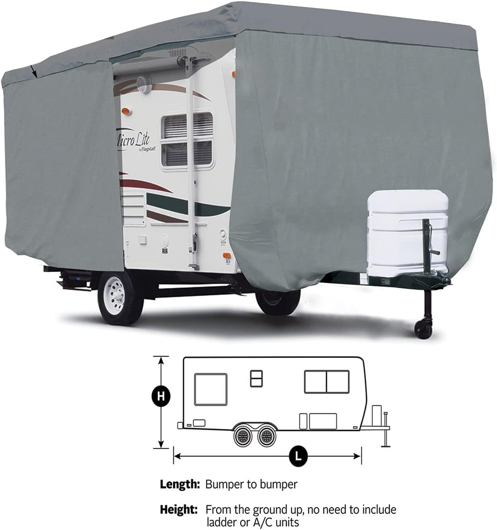 Travel Trailer RV Cover with Access Panels B345