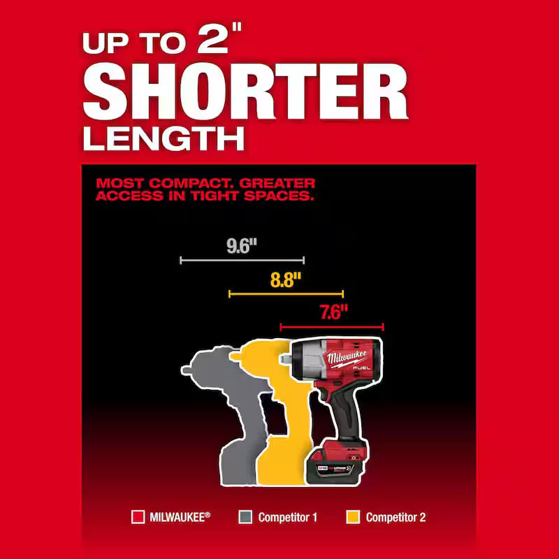 18V Lithium-Ion Brushless Cordless 1/2 in. Impact Wrench with Friction Ring Kit C544