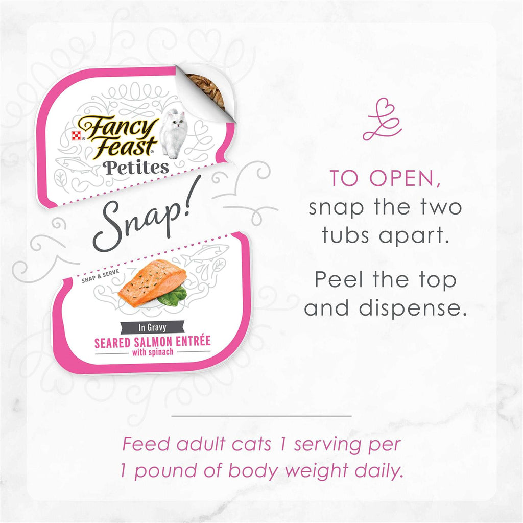 Seared Salmon with Spinach Gravy Wet Cat Food E405