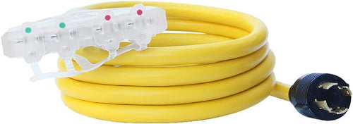 10FT Pack of 2 Generator Locking Cord with Power Indicator O6553