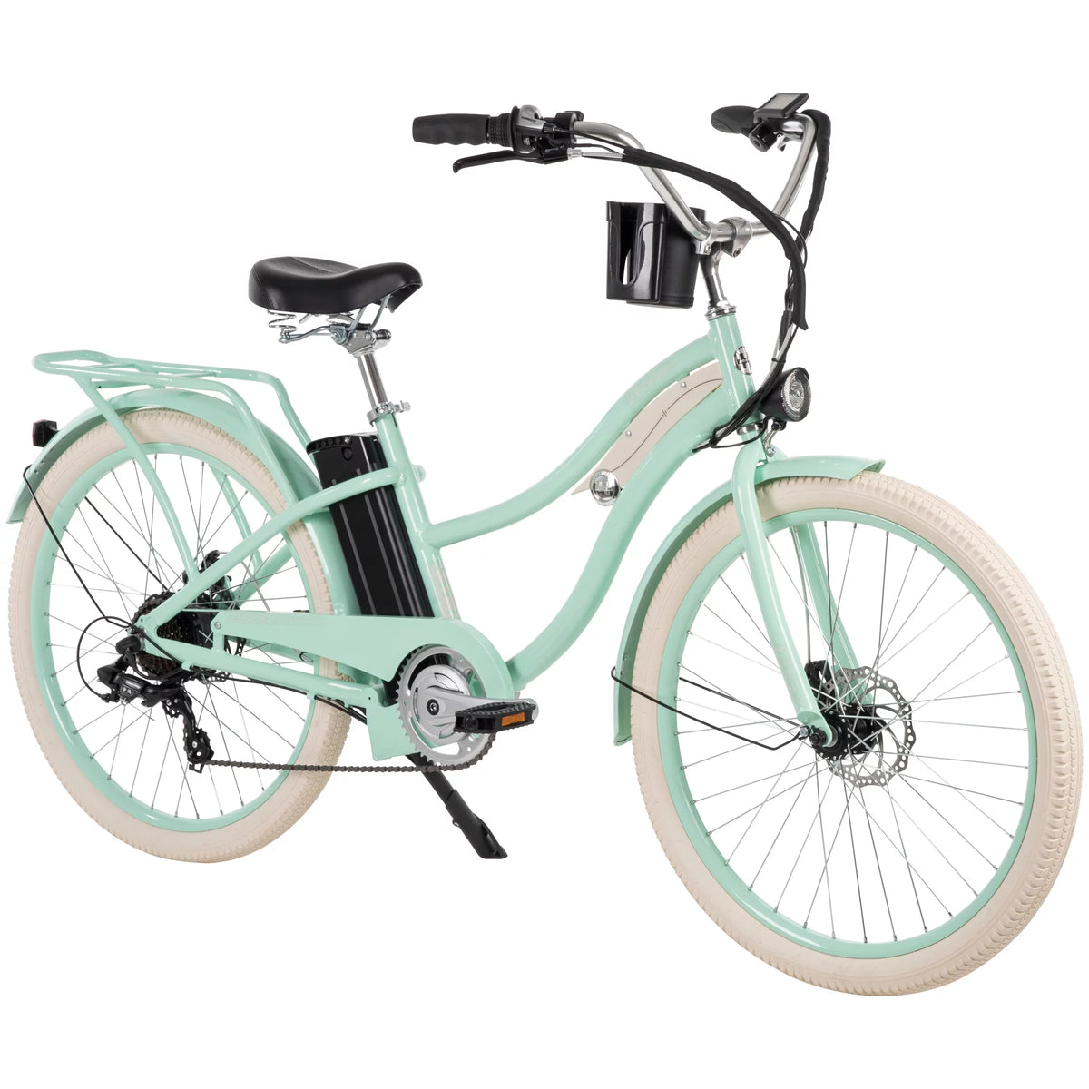 26-in 7-Spd Electric Cruiser Bike Q888740