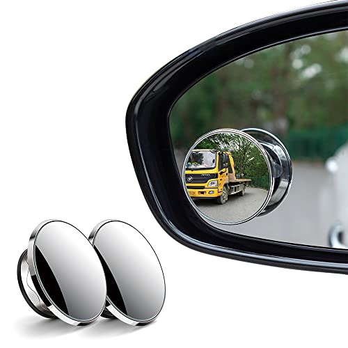 2 Pack Car Blind Spot Mirror with 9D Glass, 360° Adjustable (Black) X2272