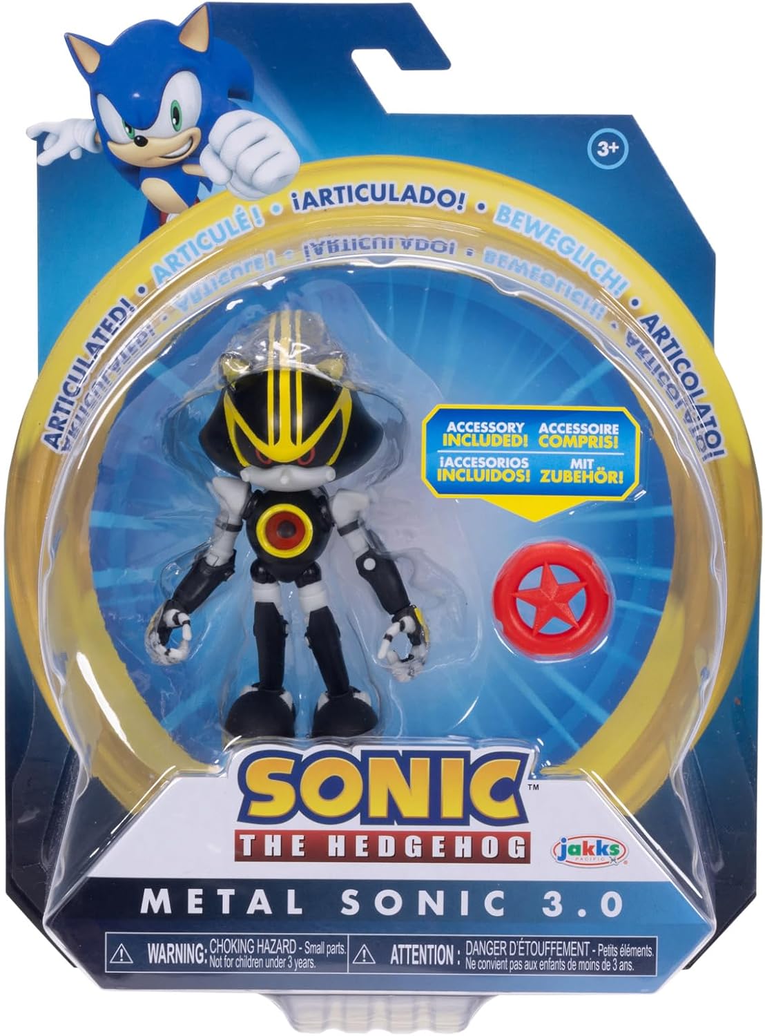 4-inch Metal Sonic Action Figure with Red Star Accessory O735