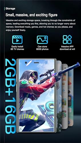 Mini Smartphone Android 3.0 inches Touch Screen 2gb ram 16gb ram Black M7980