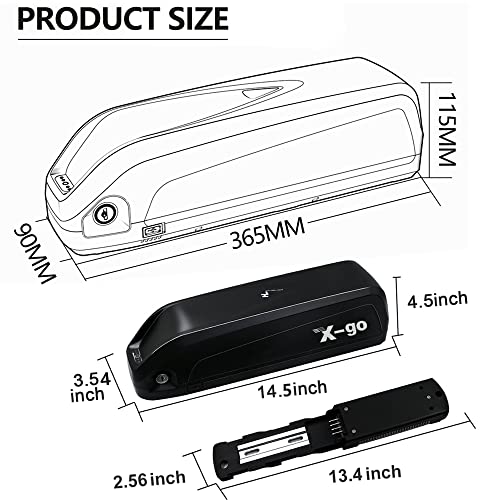 36V 13AH Lithium Ebike Battery Pack with Charger and BMS K15811