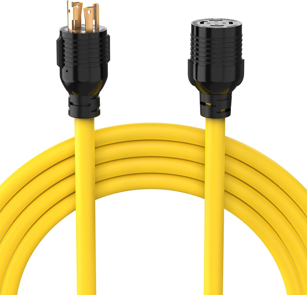 30A 125/250V 7500W Generator Power Extension Cord 40 Feet T858