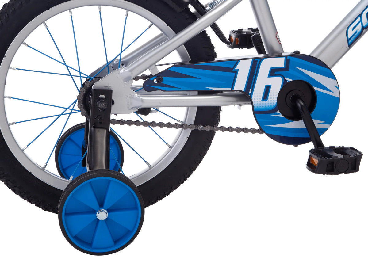 16 in. Wheels Single Speed Blue Grey Kids Bike V60342