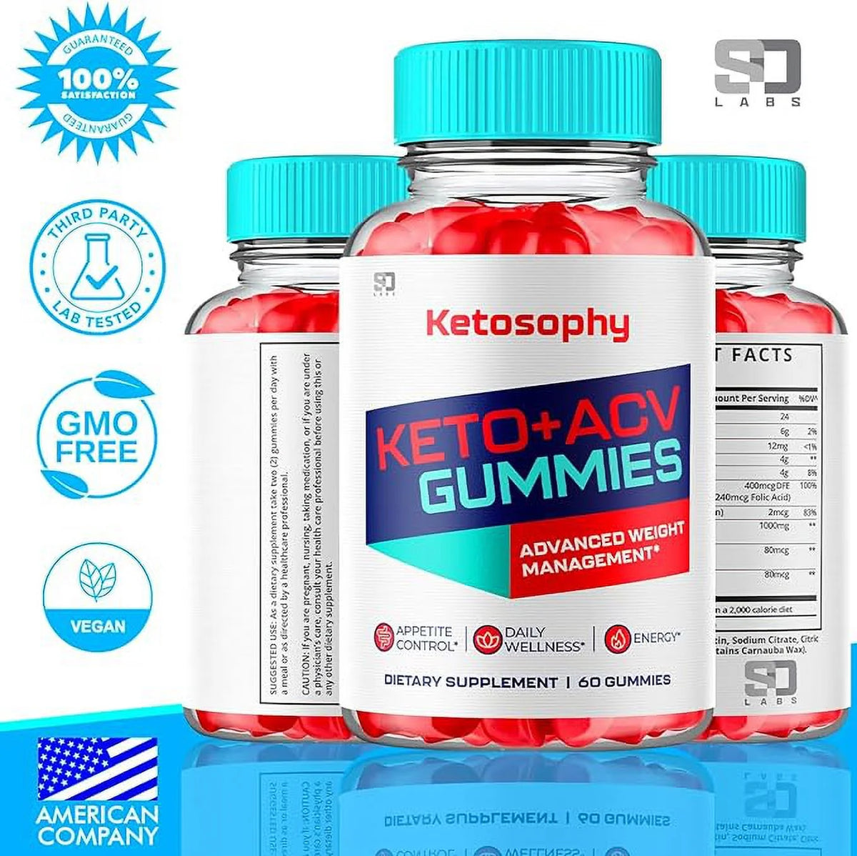 ACV Keto Gummies (60 Gummies) S67387
