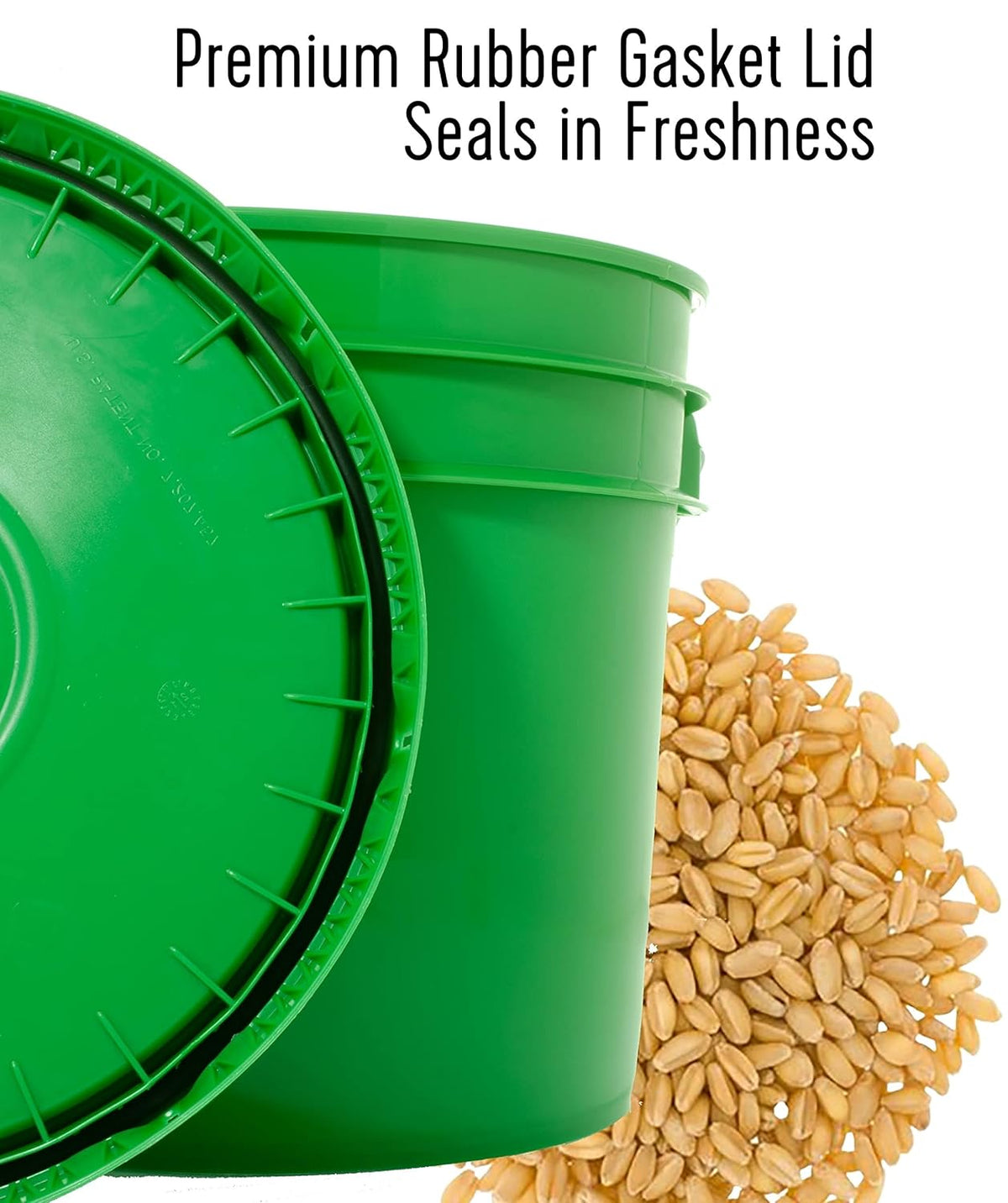 25 LBS Hard Red Winter Wheat Berries in Bucket A9931