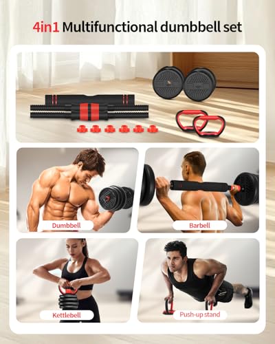Adjustable 80lbs Dumbbell Set with Connector S114551