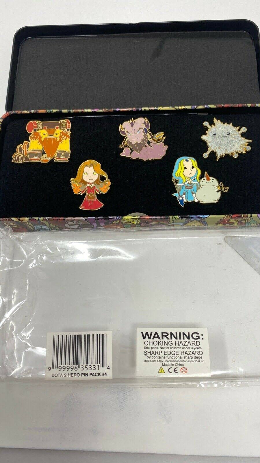 Dota 2 Hero Pin 5-Pin Set and Cards W699