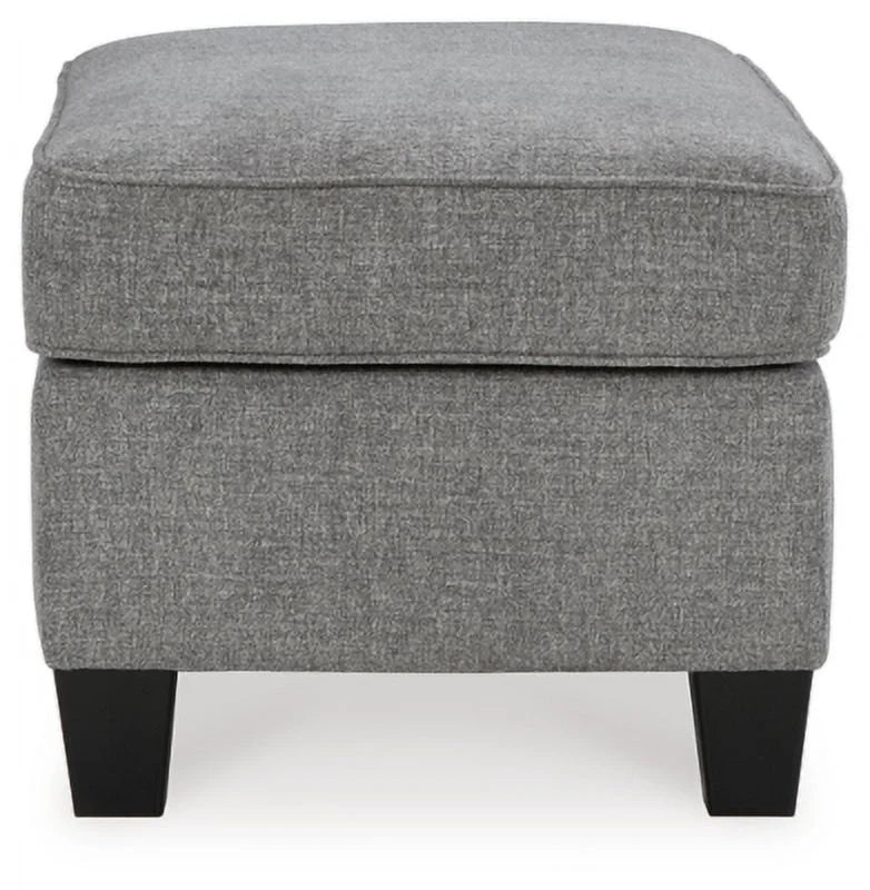 Chenille Smoke Ottoman O9566