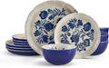 12 Piece Dinnerware Set, Service For 4, Multicolored Y871