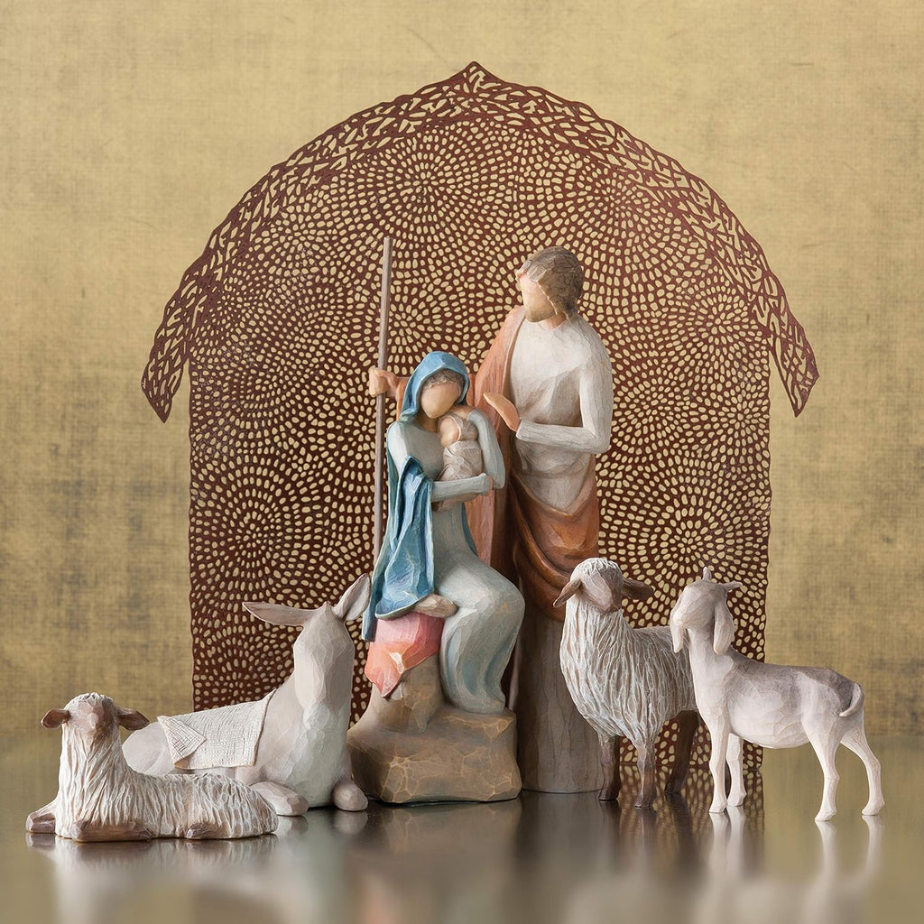 4-piece set sculpted hand-painted nativity figures F15011