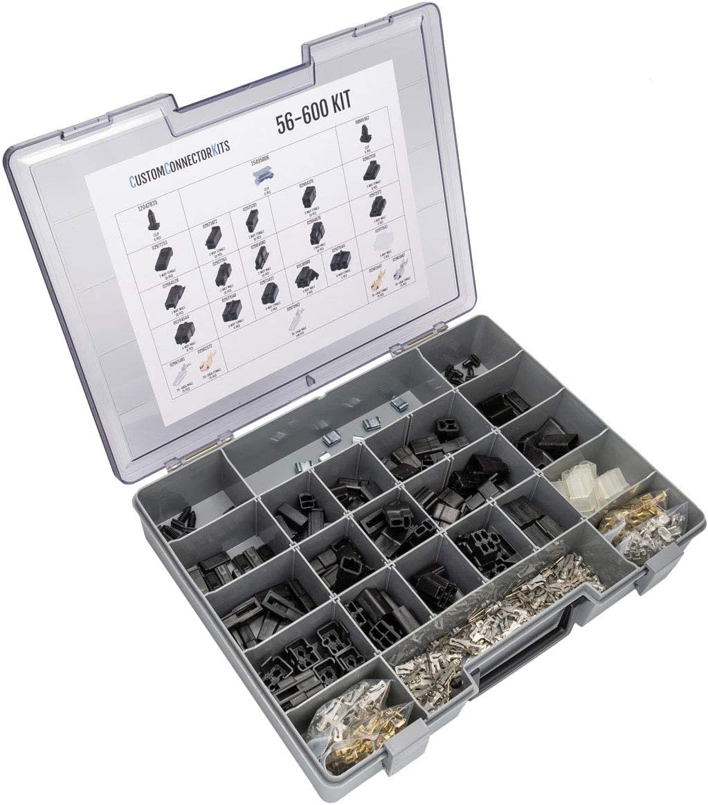 Automotive Electrical Connectors 20-12 Gauge 600 Piece Kit with Crimp Tool K15381